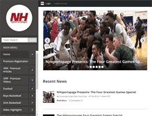 Tablet Screenshot of nhsportspage.com